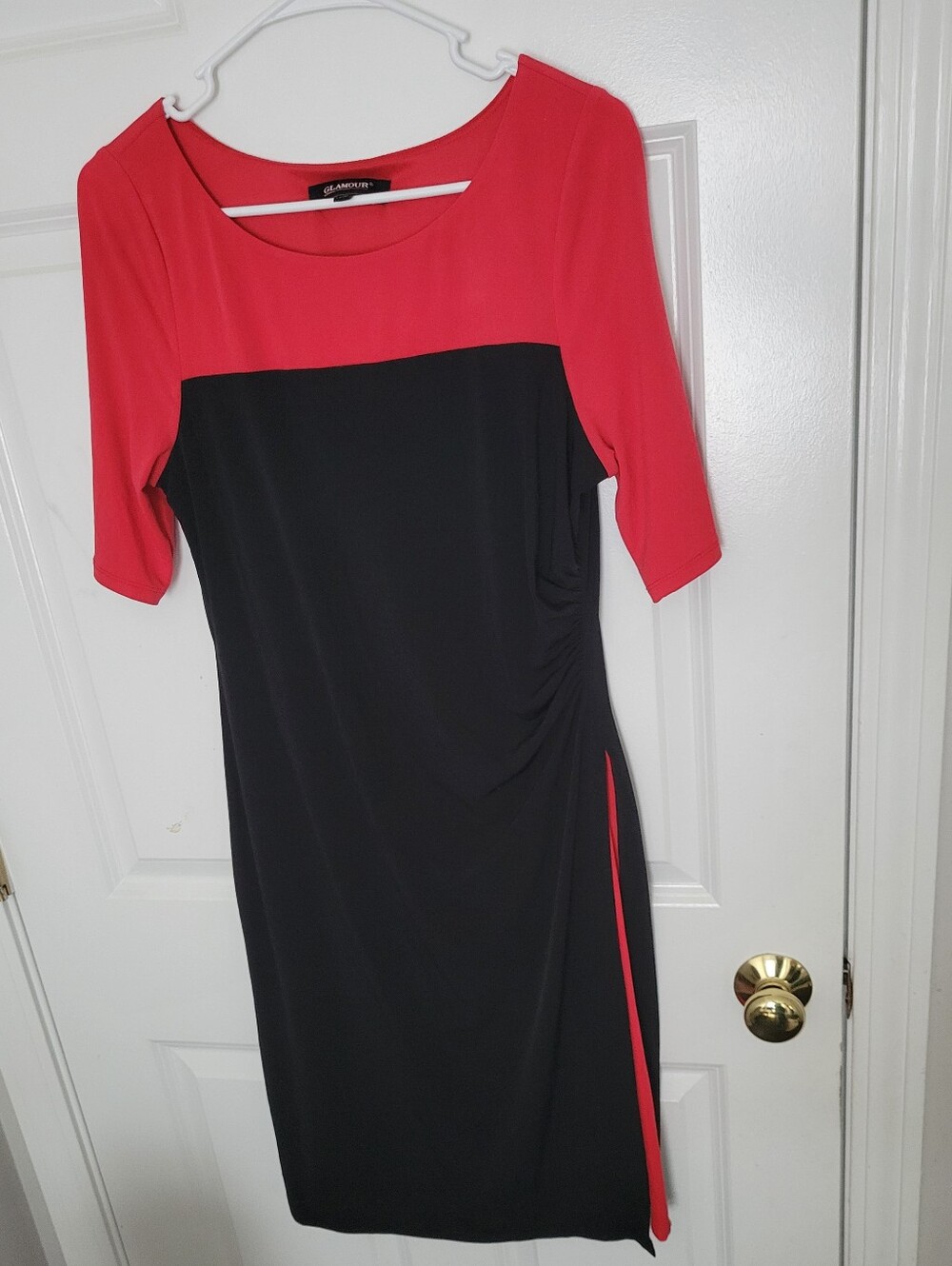 Glamour Red and Black Dress Size 10